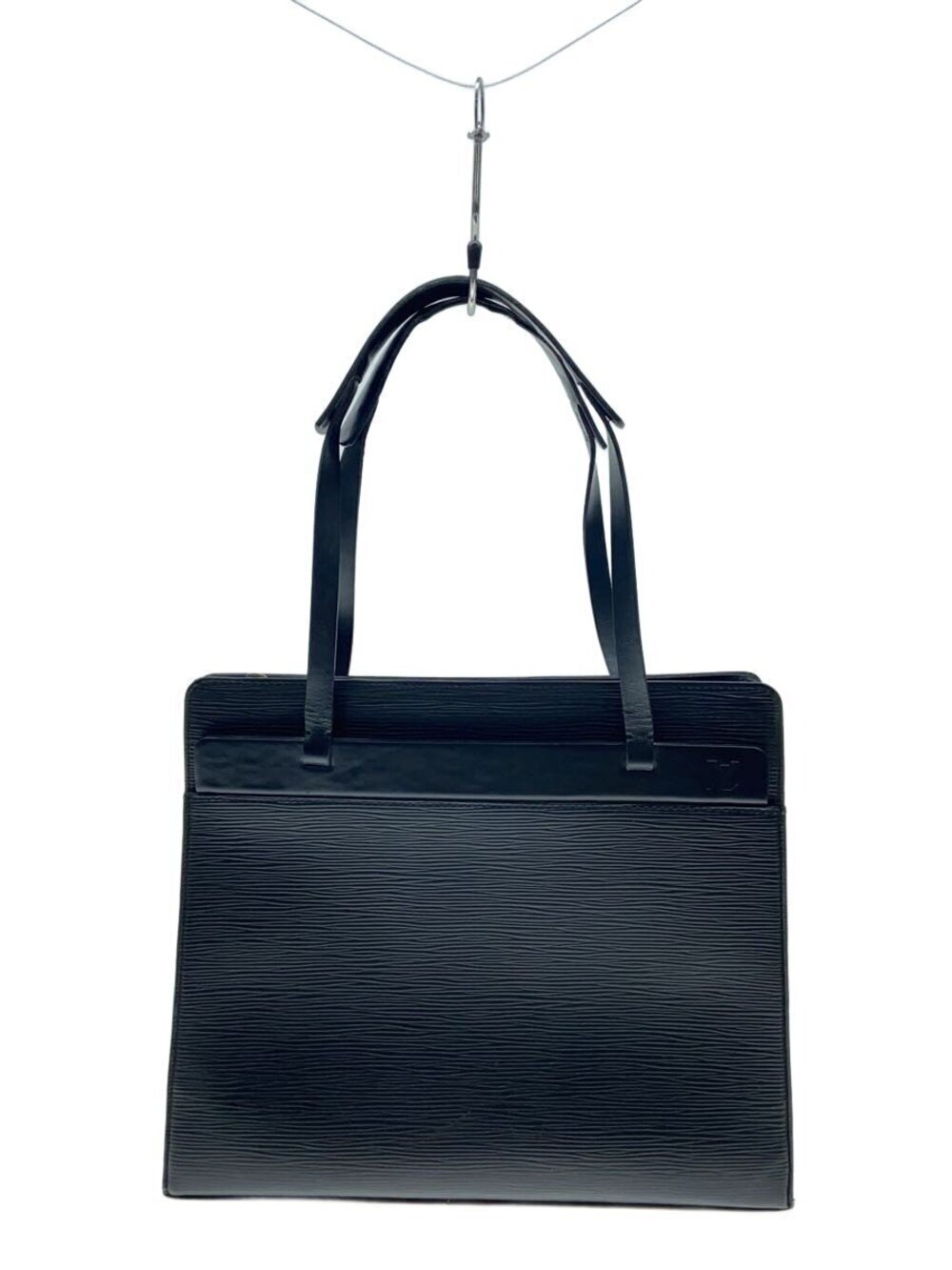 LOUIS VUITTON Tote Bag Leather Black